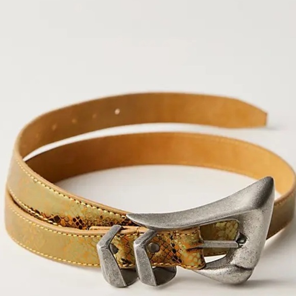 Free People Accessories - NWT Free People Billie Leather Belt in Wild Side